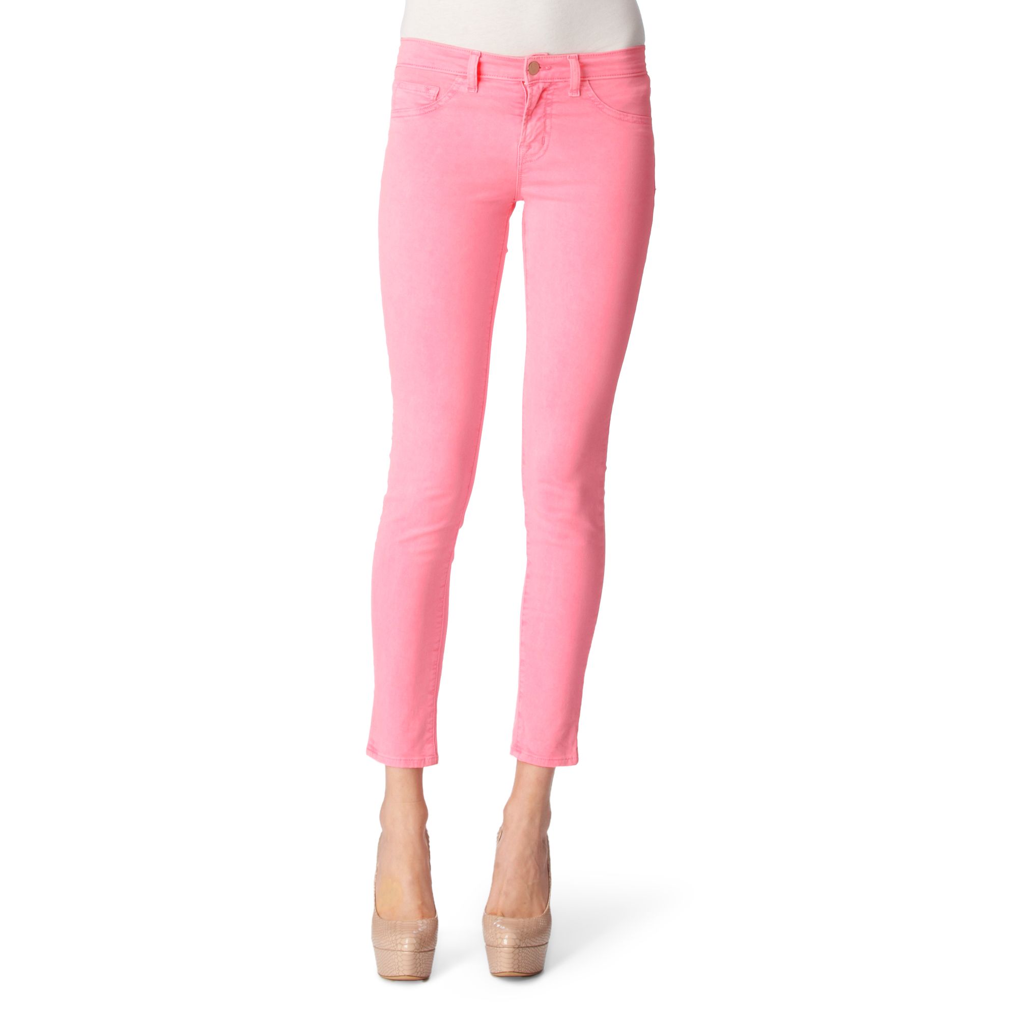 J Brand Neon Skinny Jeans in Pink Lyst
