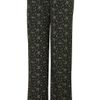 Topshop Ditsy Floral Wide Leg Trousers in Black - Lyst