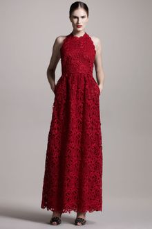 Valentino Lace Halter Gown - Lyst