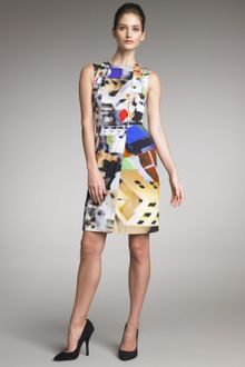 Yigal Azrouel Abstract-print Dress - Lyst