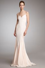 Zac Posen Contour-seamed Slip Gown