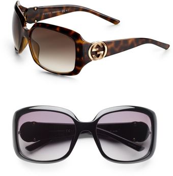 Gucci Interlocking Logo Sunglasses - Lyst
