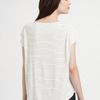 Alice + Olivia Baker Striped Cropped Tee in White (black) - Lyst