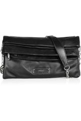 DKNY Fold-over Leather Clutch