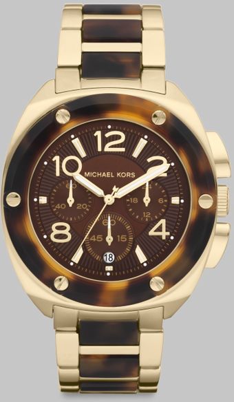  Layton Tortoise-look Bracelet Chronograph Watch 