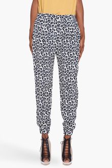 3.1 Phillip Lim Silk Leopard Print Pants - Lyst