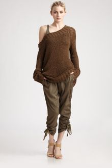 Donna Karan New York Draped Skinny Pants - Lyst