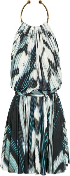 Just Cavalli Printed Crepejersey Dress in Multicolor (multicolored) - Lyst