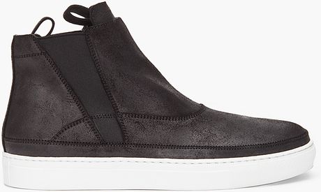 Kris Van Assche Black Leather Sneakers in Black for Men - Lyst