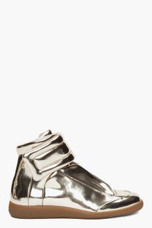 Maison Martin Margiela Metallic Gold Sneakers - Lyst