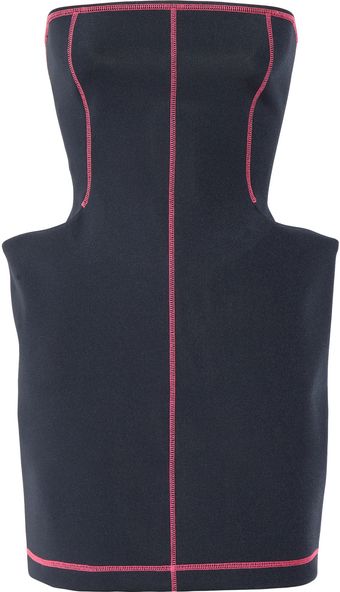 McQ by Alexander McQueen Stretch-neoprene Bustier Dress - Lyst