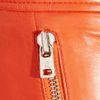 Mcq By Alexander Mcqueen Leather Skinny Biker Pants in Orange - Lyst