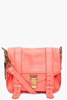 Proenza Schouler Ps1 Neon Coral Pouch Bag - Lyst