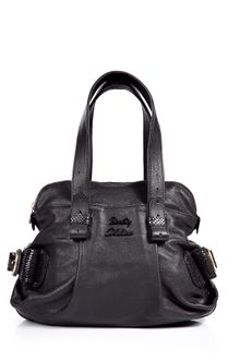 See By Chloé Black Embellished Leather Bowling Bag - Lyst