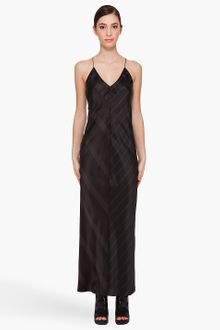 T By Alexander Wang Striped Silk Slip Dress - Lyst