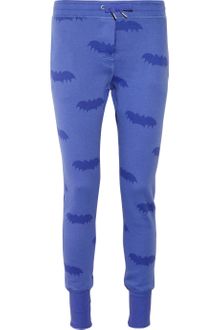 Zoe Karssen Bat-print Cotton-blend Fleece Track Pants - Lyst