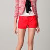 Alice + Olivia 5 Pocket Shorts in Red (poppy) - Lyst