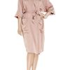 Amanda Wakeley SilkCrepe Shirt Dress in Pink - Lyst