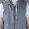 Balmain Hooded Gilet in Gray for Men (grey) - Lyst