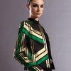 Gucci Round Neck Jacket in Multicolor (black) - Lyst