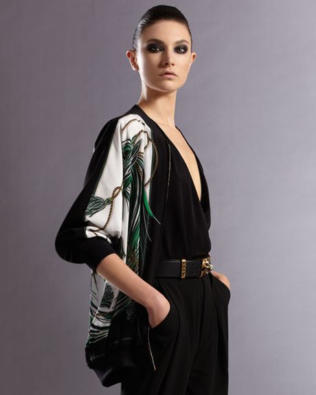 Gucci Horseprint Baseball Jacket in Black - Lyst