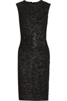 Jil Sander Beaded Wool-blend Dress - Lyst
