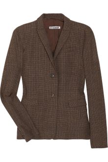 Jil Sander Wool Tweed Blazer - Lyst