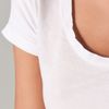 Lanston Tucked Sleeve Tee in White - Lyst