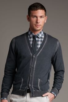 Lanvin Cotton Faded Cardigan - Lyst