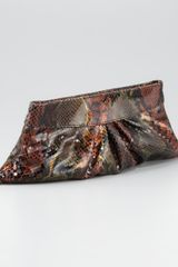 Lauren Merkin Louise Snake-print Clutch Lauren Merkin Louise Snake-print Clutch