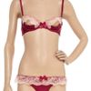 Myla Rosalyn LaceTrimmed Satin Briefs in Red - Lyst