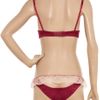 Myla Rosalyn LaceTrimmed Satin Briefs in Red - Lyst