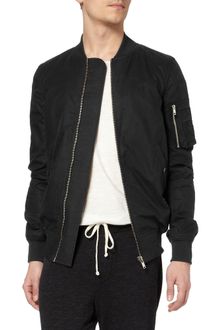 Rick Owens Cotton-blend Bomber Jacket - Lyst
