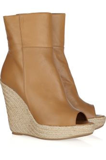 Sergio Rossi Raffa-wedge Patent-leather Slingback Sandals - Lyst