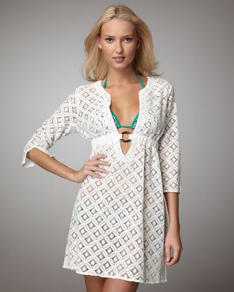 Shoshanna Hawaiian Eyelet Tunic - Lyst