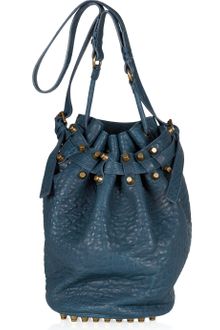 Alexander Wang Diego Textured-leather Bucket Bag - Lyst