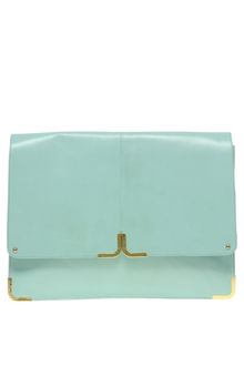 ASOS Collection Leather Portfolio Clutch with Metal Tip - Lyst