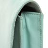 Asos Collection Leather Portfolio Clutch with Metal Tip in Green (mint) - Lyst