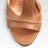 Belle By Sigerson Morrison Celsa Leather Tstrap Wedge Sandals in Beige - Lyst
