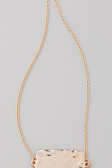 Belle Noel Molten Gold Rectangle Station Necklace - Lyst