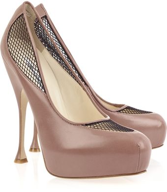 Brian Atwood Dante Leather Platform Pumps - Lyst