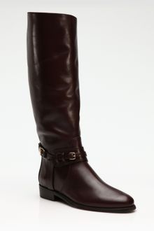 Burberry Leather Knee-high Boots - Lyst