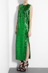 By Malene Birger Emerald Green Amukaji Sequin Maxi Dress