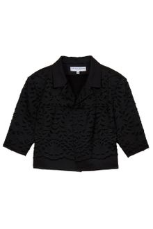 Carolina Herrera Lk22 Eyelet Bolero - Lyst