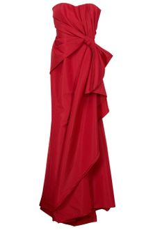Carolina Herrera Strapless Taffeta Gown - Lyst