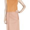 Chloé Leathertrimmed Woolfelt Shift Dress in Brown - Lyst