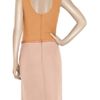 Chloé Leathertrimmed Woolfelt Shift Dress in Brown - Lyst