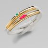 Delfina Delettrez Lips & Eye Leather Corded Bracelet in Gold (white) - Lyst