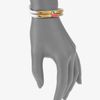 Delfina Delettrez Lips & Eye Leather Corded Bracelet in Gold (white) - Lyst