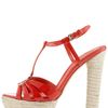 Dior Patent Platform Espadrille Sandal in Red (blue) - Lyst
